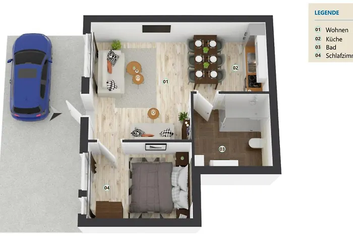 Appartement Urban Gotha-apartment Friedenstein- Am Schlosspark- Parken An Der Der Tuer- Barrierefrei, 900 Meter Zum Bahnhof - Wallbox Gotha