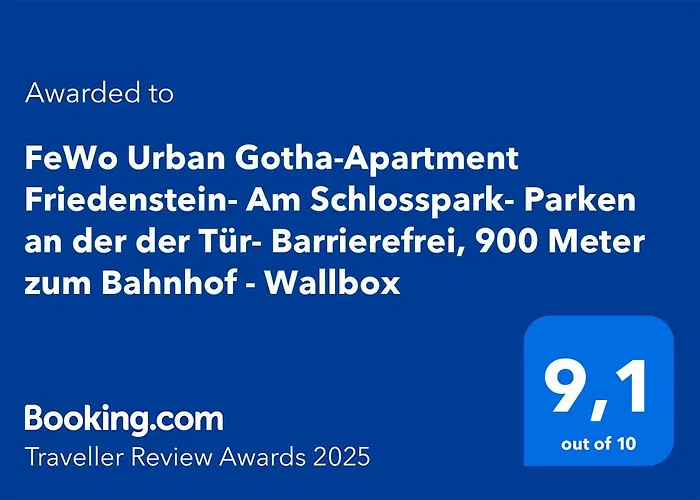 Urban Gotha-apartment Friedenstein- Am Schlosspark- Parken An Der Der Tuer- Barrierefrei, 900 Meter Zum Bahnhof - Wallbox Appartement